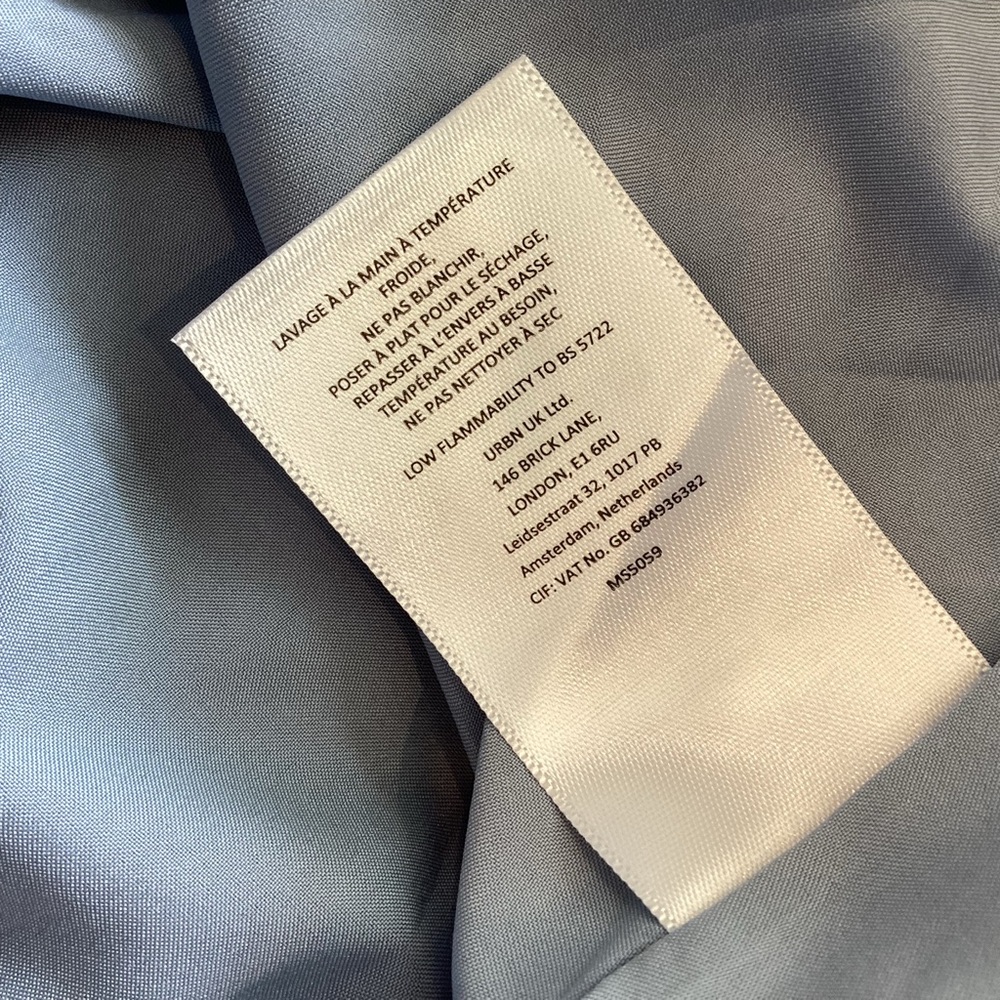 Anthropologie Off The Shoulder Pleated Swing Top New Small Blue Mare Mare - Picture 11 of 12